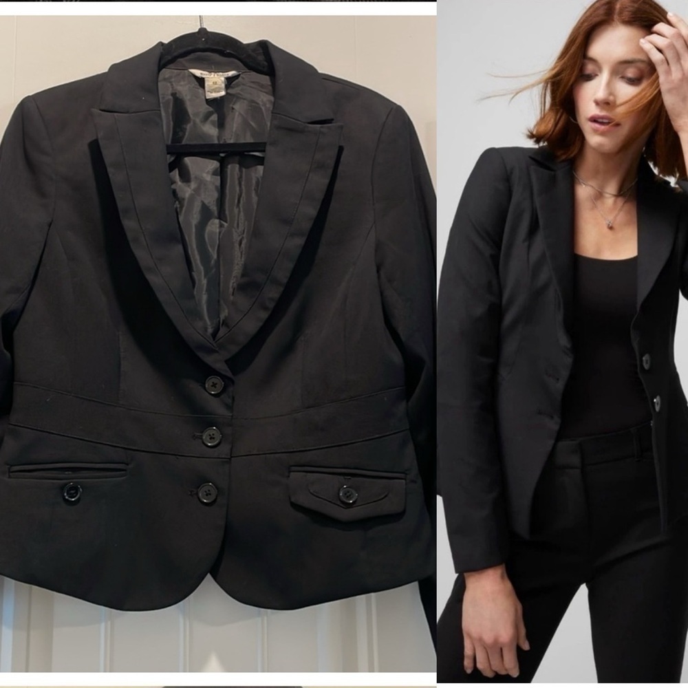 White House Black Market Women’s Blazer Size 12  Classic Contemporary Office
